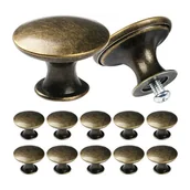 Zawiasy, okucia i inne akcesoria - Uchwyty meblowe - Uchwyty do szuflad - Szkło - 12 sztuk - 30 mm - Brąz - miniaturka - grafika 1