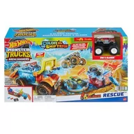 Zabawki konstrukcyjne - Hot Wheels Monster Trucks Arena Smashers 5 Alarm Na ratunek - miniaturka - grafika 1