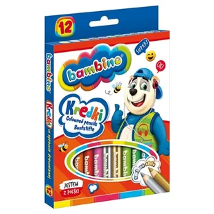 Bambino Kredki Ołówkowe Szkolne 12 Kolorów - Szkolne artykuły papiernicze - miniaturka - grafika 1
