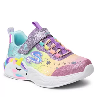 Baleriny - Sneakersy SKECHERS - Unicorn Dreams 302311L/PRMT Purple Multi - grafika 1