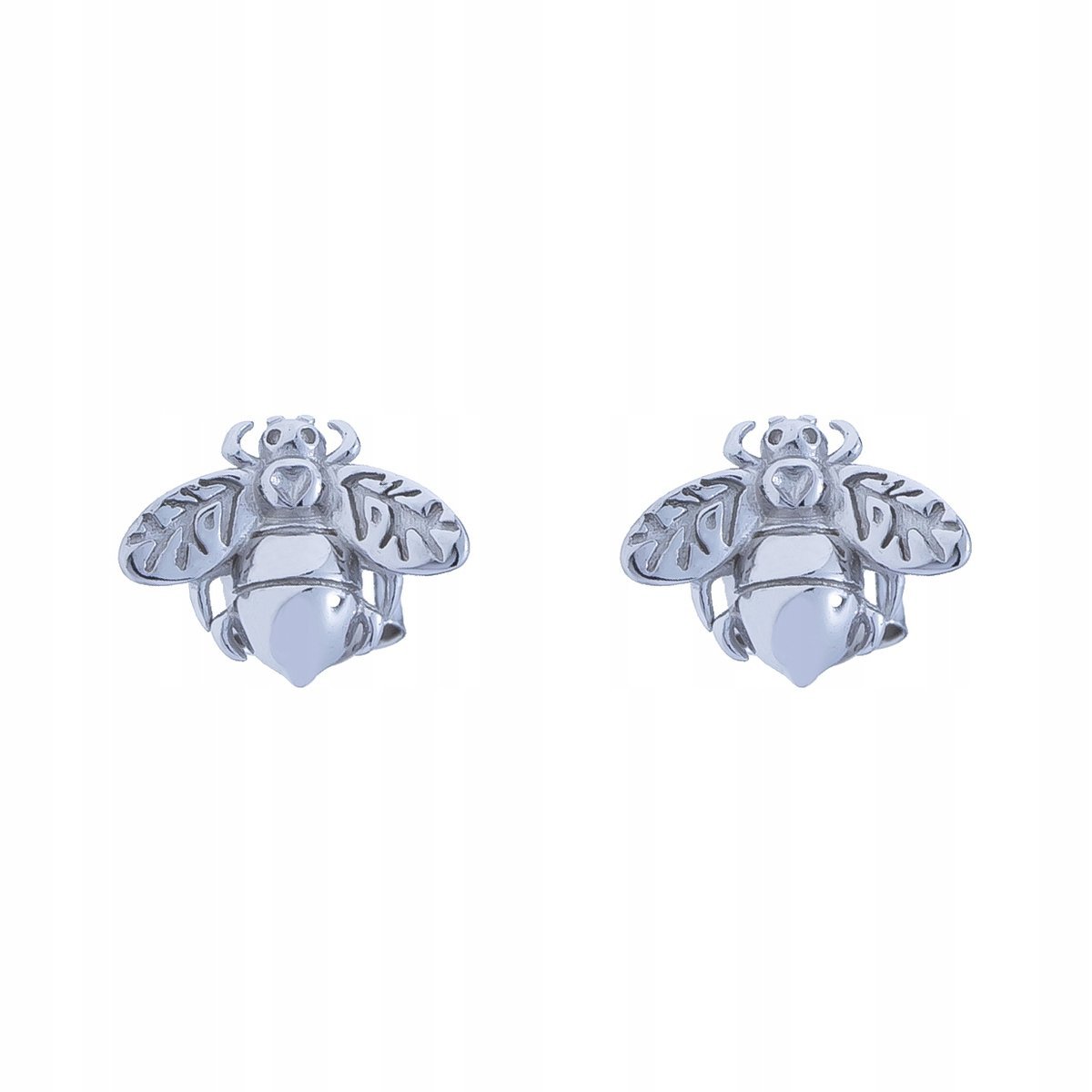 Srebrne Kolczyki Sztyfty Mucha Pr.925