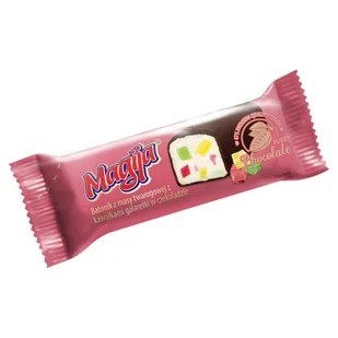 Magija Batonik z masy twarogowej z kawałkami galaretki w czekoladzie 40 g - Desery mleczne - miniaturka - grafika 1
