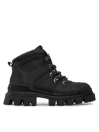 Botki damskie - Desigual Trapery 24WSTY02 Czarny - miniaturka - grafika 1