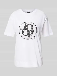 T-shirt z obszyciem z ozdobnych kamieni model ‘Tammi’ - Koszulki i topy damskie T-shirt z obszyciem z ozdobnych kamieni model ‘Tammi’ - Koszulki i topy damskie - miniaturka - grafika 1