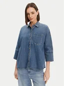 Koszule damskie - ONLY Koszula jeansowa Grace 15338585 Niebieski Loose Fit - miniaturka - grafika 1