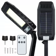 Lampy ogrodowe - Lampa Solarna Uliczna Latarnia 180 Cob Led +Uchwyt - miniaturka - grafika 1