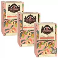 Herbata - BASILUR Fruit Infusions - Owocowa herbata bezkofeinowa z naturalnym aromatem brzoskwini, mango i cytrusów, w saszetkach 20 x 2 g x3 - miniaturka - grafika 1