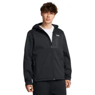 Kurtki męskie - Męska kurtka przejściowa Under Armour Shield Hooded Jacket - czarna - UNDER ARMOUR - miniaturka - grafika 1