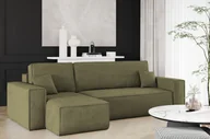 Narożniki - Sofa w kształcie L BEST narożnik tkanina Poso oliwkowy lewy - miniaturka - grafika 1