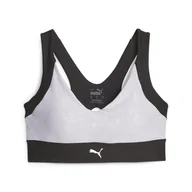 Biustonosze - Damski Stanik sportowy PUMA RUN HIGH IMPACT REFLECTIVE AOP BRA 52419251 – Fioletowy - miniaturka - grafika 1