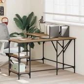 Biurka - Biurko vidaXL Biurko Dąb rzemieślniczy 139 x 139 x 75 cm - miniaturka - grafika 1