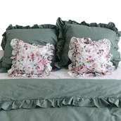 Pościel - Pościel Bawełniana Z Falbanką Komplet Do Sypialni + 4 Poduszki 160X200 - miniaturka - grafika 1