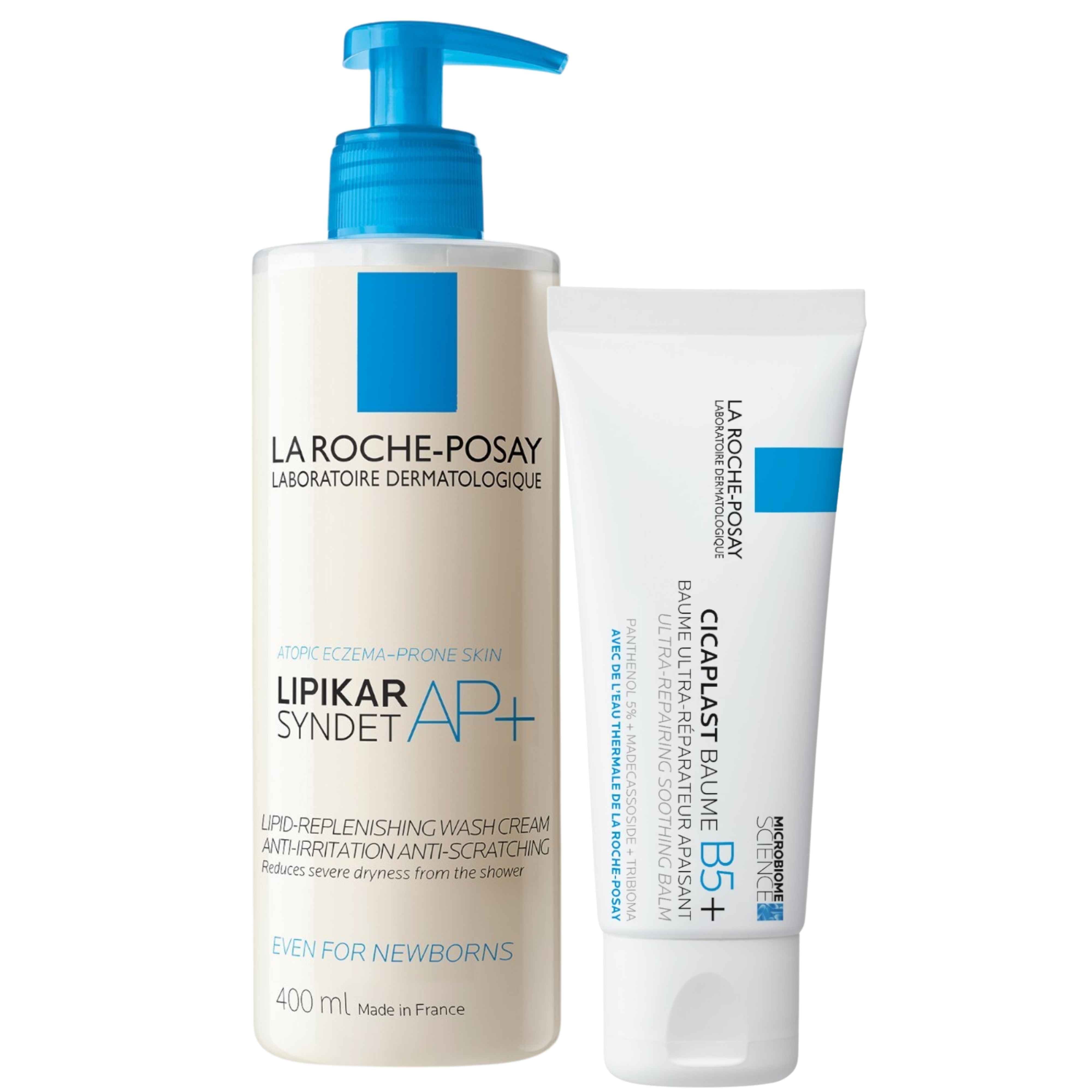 La Roche Posay Zestaw: Cicaplast Balsam B5+ 40ml + Lipikar Sydnet AP+ do mycia 400ml