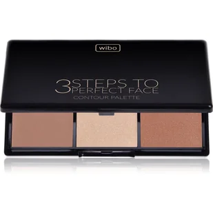 WIBO 3 Steps to Perfect Face Paleta do Konturowania Dark 4708 - Bronzery i konturowanie twarzy - miniaturka - grafika 1