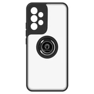 Etui i futerały do telefonów - Etui Samsung Galaxy A33 5G Bi-materiał Metal Ring Function Stand czarne - miniaturka - grafika 1