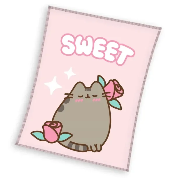 Koc Polarowy Narzuta 150x200 Pusheen So Sweet Róża