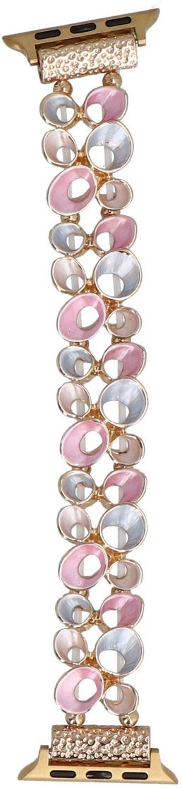 GlacierX bransoleta do smartwatcha Gleam Drops Stretch Bracelet Golden Rose do Apple Watch 38/40/41mm Złoto-Różowa