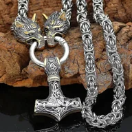 Naszyjniki męskie - Męski naszyjnik Biżuteria nordycka 's Wisiorek Naszyjnik - miniaturka - grafika 1