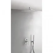 Akcesoria hydrauliczne - Tres 618080 618080 CUADRO Zestaw natryskowy z baterią podtynkową CUADRO z regulacją strumienia - miniaturka - grafika 1