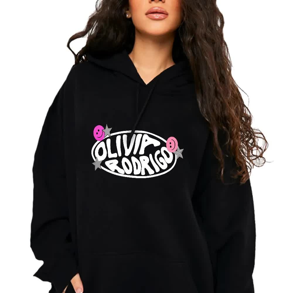 BLUZA CZARNA KAPTUR Damska Na Prezent Dla Fana OLIVIA RODRIGO Wz L