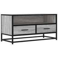 Szafki RTV - vidaXL Szafka pod TV szara Sonoma 80x34,5x40 cm materiał drewnopochodny i metal - miniaturka - grafika 1