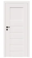 Drzwi wewnętrzne - Dre Drzwi Wewnętrzne Z Szybą Premium 5 Okleina Biała Mat - miniaturka - grafika 1