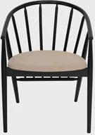 Krzesła - Krzesło drewniane CALIDO czarne HOMLA - miniaturka - grafika 1