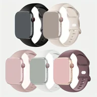 Inne - TEMU Zestaw 5 sztuk sportowych pasków silikonowych kompatybilnych z paskiem iWatch 38mm 40mm 41mm 42mm 44mm 45mm 49mm, Miękkie wodoodporne opaski na - miniaturka - grafika 1