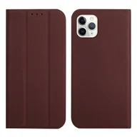 Etui i futerały do telefonów - Etui König Design kompatybilne z Apple iPhone 13 Pro Max ze sztucznej skóry - Brązowe etui na telefon komórkowy - miniaturka - grafika 1