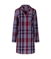 Bielizna nocna - Triumph koszula nocna rozpinana z długim rękawem Boyfriend NDW X Checks-38 - miniaturka - grafika 1