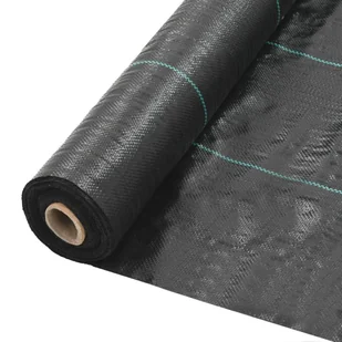 vidaXL Mata szkółkarska, agrotkanina PP, 2x5 m, czarna vidaXL - Agrowłókniny - miniaturka - grafika 1
