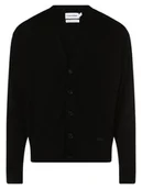 Swetry męskie - Calvin Klein - Kardigan męski, czarny - miniaturka - grafika 1