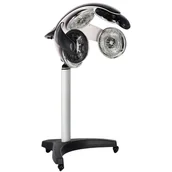 Sauny do włosów - Infrazon fryzjerski klimazon Iksjon black stojący do przyspieszania wzmacniania zabiegów pielęgnacyjnych włosów oraz do odbudowy koloryzacji ondulacji do salonu - miniaturka - grafika 1