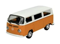 Samochody i pojazdy dla dzieci - MAISTO VW VOLKSWAGEN TYPE 2 BUS POMARAŃCZOWY Z NAPĘDEM 1:42 21001 - miniaturka - grafika 1