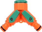 Inne akcesoria do nawadniania - FLO ROZDZIELACZ PODWÓJNY PRZYŁ 1/2"" & 3/4"" 89022 - miniaturka - grafika 1