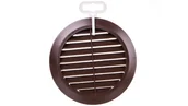 Kratki wentylacyjne - Parkanex Wentylacyjna Okrągła Tworzywo FI100 Brązowa - miniaturka - grafika 1