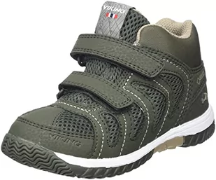 Viking Unisex dziecięce buty Cascade Mid III GTX do chodzenia, Huntinggreen Dark Natural, 25 EU - Buty dla dziewczynek - miniaturka - grafika 1