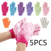 Rękawice i gąbki do kąpieli - TEMU 5 szt. Artykuły toaletowe, ręczniki kąpielowe, ręczniki kąpielowe z funkcją szczotkowania, ręczniki kąpielowe do pianowania, masowanie błota na - miniaturka - grafika 1