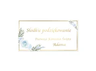 Gadżety na imprezę - Naklejki personalizowane na pudełka na ciasto - 30 szt. - miniaturka - grafika 1