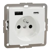 Gniazdka elektryczne - Schneider USB A+C 3A SEDNA Design & Elements - biały - miniaturka - grafika 1