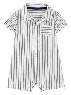 carter's Kombinezon w kolorze biało-szarym - Pajacyki dla niemowląt - miniaturka - grafika 1