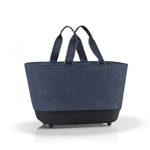 Koszyk SHOPPINHBASKET, herringbone dark blue, Reisenthel - Torby i wózki na zakupy - miniaturka - grafika 1