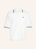 Koszule męskie - Adidas Originals Koszula Z Dzianiny Adidas Originals Button Down Loose Fit weiss - adidas Originals - miniaturka - grafika 1