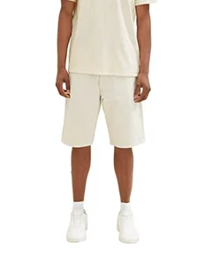 TOM TAILOR Męskie szorty bermudy o luźnym kroju, 10332 – Off White, 30 - Spodenki damskie - miniaturka - grafika 1
