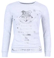 Piżamy damskie - HARRY POTTER HOGWARTS Bluzka szara, długi rękaw L - miniaturka - grafika 1