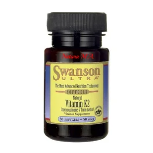 SWANSON Witamina K2 50 mcg / 30 kaps. - Suplement diety SWU671 - Witaminy i minerały - miniaturka - grafika 1