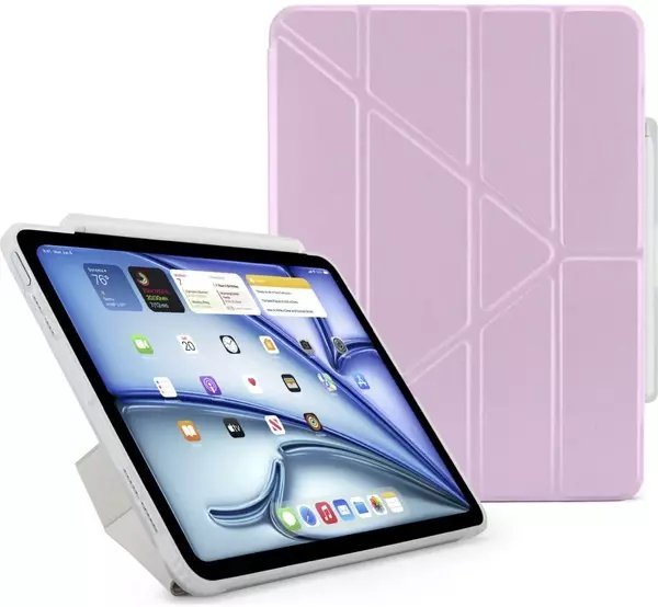 Pipetto Origami No3 Pencil Case, metallic purple - iPad Air 11 M3/M2 / iPad Air 10.9 2022/2020