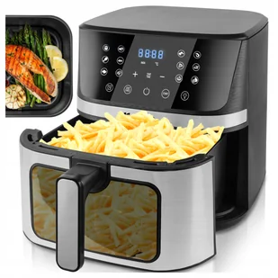 Frytkownica Beztłuszczowa Frytownica Air Fryer Duża 7L Mocna 1800W Okienko - Frytownice gastronomiczne - miniaturka - grafika 1