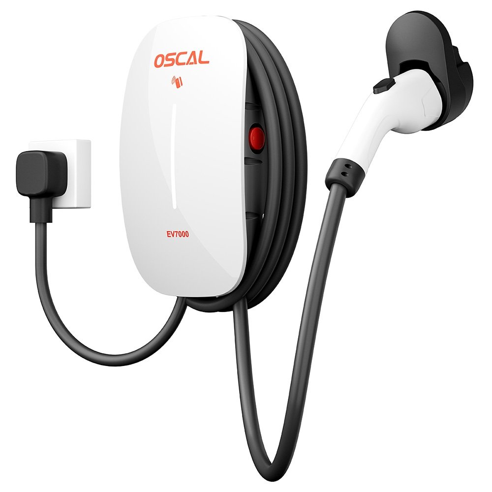 Oscal EV7000 Smart Wall Mounted EV Charger EU Plug with RFID Card Access 1295517EUDF