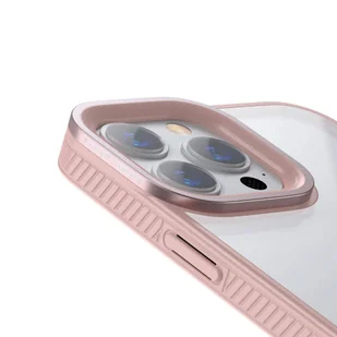 Baseus Crystal Phone Case pancerne etui do iPhone 13 Pro Max z żelową ramką różowy (ARJT001104) hurtel-78666-0 - Etui i futerały do telefonów - miniaturka - grafika 23